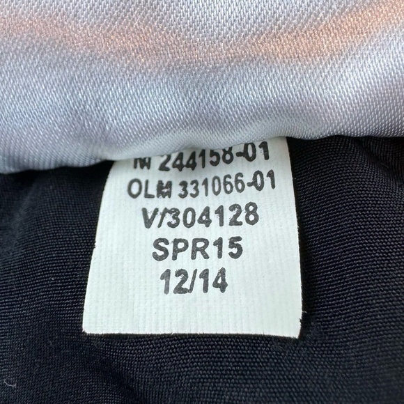 Banana Republic Sz. M Black Ankle Pants Elastic Waist Drawstring Tan Geometric - Picture 7 of 7